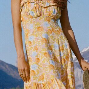 SPELL  Enchanted Wood Strappy Maxi Dress - MED - NWT
